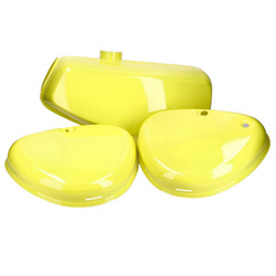 Set Tank + Seitendeckel für Simson S51 - gelb - 2.Wahl (Beschreibung lesen)