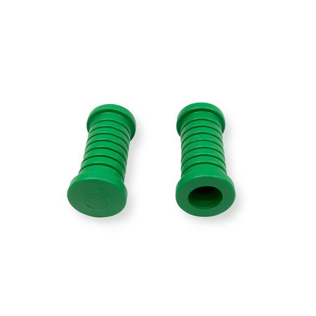 (Pair) Footrest rubber for Simson S50 S51 S53 S70 S80 KR51 SR4 SR50 SR80 - green