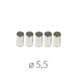 5x Bowden Cable End Caps Ø5.5mm for Moped & Motorcycle