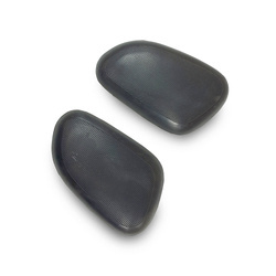 Pair Rubber Tank Knee Pads for MZ ES150 - Black