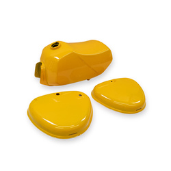 Tank + Seitendeckel Set für Simson S53 S83 auch S50 S51 S70 - Saharabraun