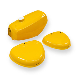 Sealed Tank & Side Cover Set 1st Choice for Simson S51/S70 - Sahara Brown