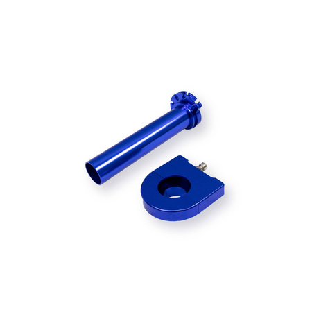 Aluminiowy uchwyt skrętny szybkiej przepustnicy CNC do Simson S50 S51 S53 S70 SR50 - anodowany na niebiesko 