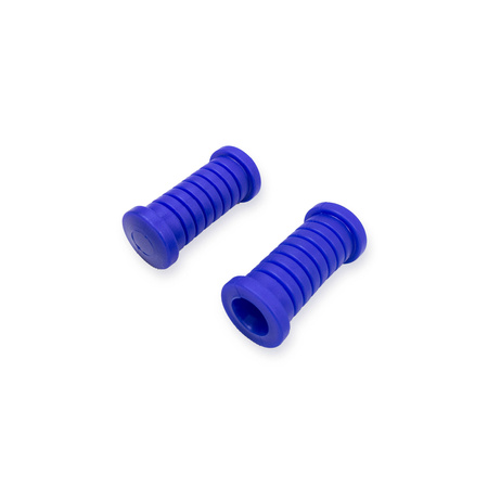 (Pair) Footrest rubber for Simson S50 S51 S53 S70 S80 KR51 SR4 SR50 SR80 - blue