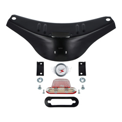 Set of sheet metal handlebar covers for Simson KSR51/2 KR51/1 SR4- - silver emblem