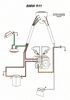 BMW R11 wiring harness with cotton sleeve + wiring diagram