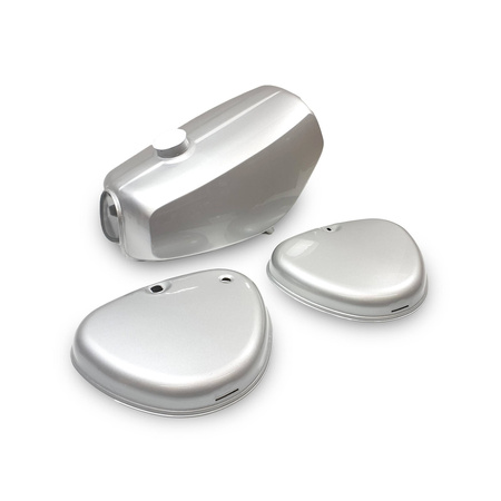 Sealed Tank & Side Cover Set 1st Choice for Simson S51/S70 - Silver