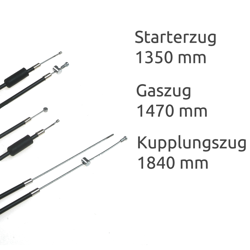 Bowden Cable Kit for Fortschritt E930/E931 - Throttle Clutch Starter