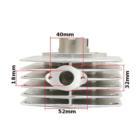Set Zylinder 60ccm ø41 + Kopf + Dämpfungsgummis für Simson S51 S50 SR50 KR51