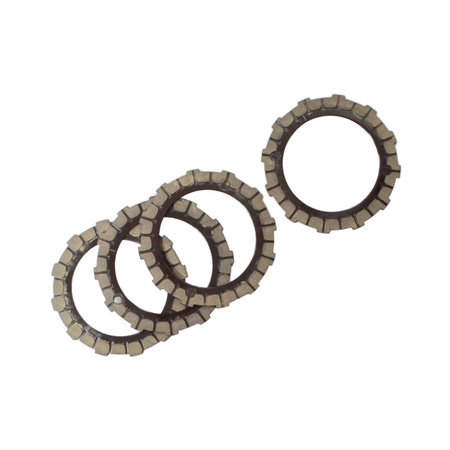 Tytuł (maks. 75 znaków):
4x A12 3mm Clutch Discs for Simson S50/S51/S53/S70/SR50/SR80
Opis (maks. 75 znaków):
Clutch plates replacement set for Simson mopeds - 4 pcs, 3mm
Słowa kluczowe: clutch, clutch discs, clutch plates, Simson, S50, S51, S53, S70, S