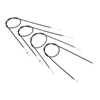 Zestaw linek Bowdena do Simson S51/S53/S60/S70/S83 - standardowa kierownica