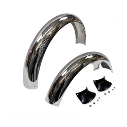 Set of 2 Chrome Fenders/Mudguards for Simson S50 S51