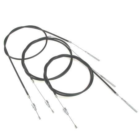 3-piece Bowden brake cable set front + rear (L/R) for Simson Duo 4/1