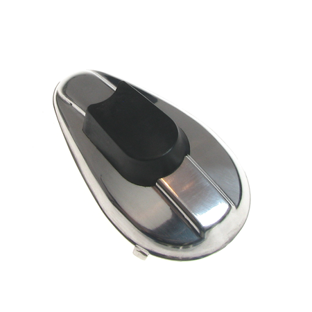 Ignition lock cover (polished aluminum) for EMW R35