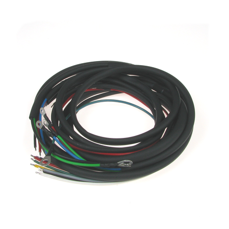 Cable harness for DKW RT 175, RT 200, RT 200/2, RT 250H with colored circuit diagram