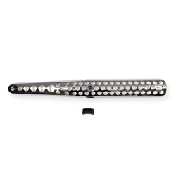 Exhaust heat protection + rubber pad for Simson S51 S53 S70 S83 Enduro - black