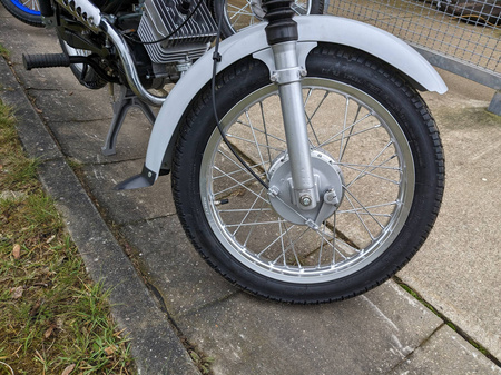 Simson S50/S51 Front Fender - Grey, 1st Choice, Powder-coated