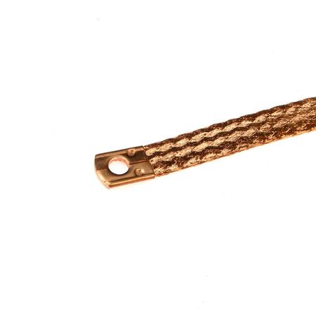 Motorcycle Ground Strap Copper 220mm M8 with Copper Ends