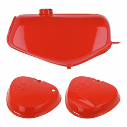 SET Fuel tank + angular side covers - flame red - Enduro S51E S70E