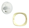 Beige headlight bezel & lamp for Simson KR51 SR4-2, ES150, IWL Troll