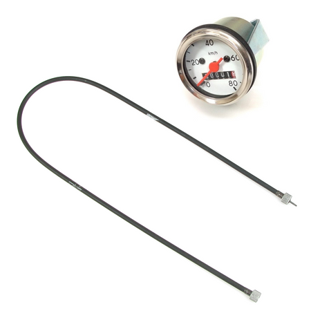 Speedometer ø48 (80 km / h) (with opening for speedometer lighting) for Simson KR51 SR4-