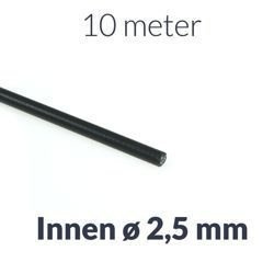 10m x obudowa linki Bowdena czarna wewnętrzna ø2,5mm do motoroweru, motocykla, hamulca, sprzęgła, przepustnicy