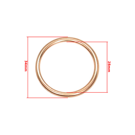 Copper Exhaust Gasket Ø28x34 for Simson S50 S51 SR50 KR50 KR51 SR1 SR2 SR4