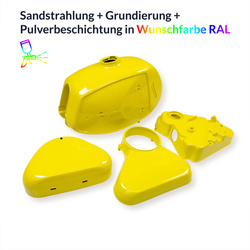 Powder-Coated Service Fuel Tank Set MZ TS — Custom Color