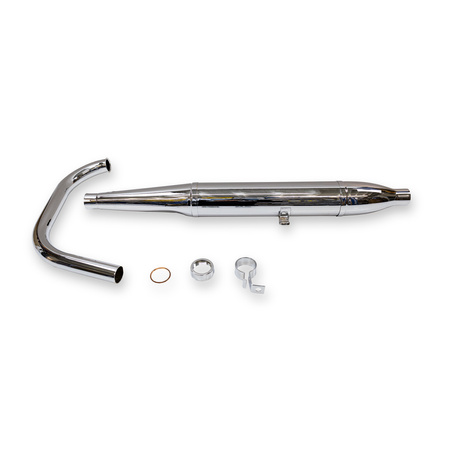 Cigar-Style 40mm Exhaust/Muffler for Simson AWO Touren (1956+)
