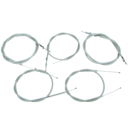 Bowden cable kit NSU MAX Standard (5-piece) Grey - throttle & clutch