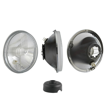 H4 Headlight + Rubber Dust Cap for Volga, Wolga, Saporoshez