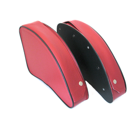 Side panniers (pair), pannier set - MZ ES175, ES250, ES300 - red