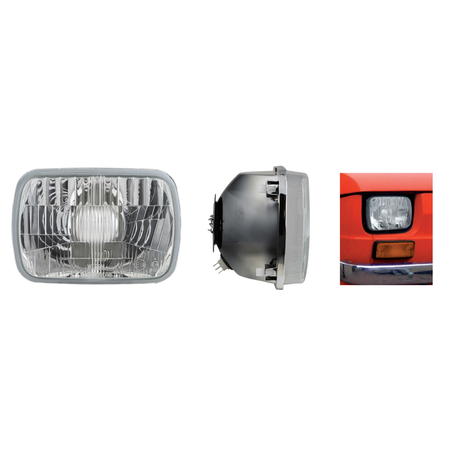 Headlights H4 Main headlights TÜV suitable for Fiat 126 128, Yugo Koral