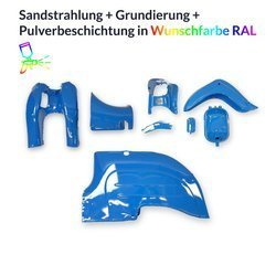 Malowanie proszkowe części blaszanych - Simson KR51 Schwalbe w wybranym kolorze RAL