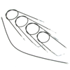 Bowden cable set + speedometer cable M10xM10 for Simson SR2/SR2E 5pc black