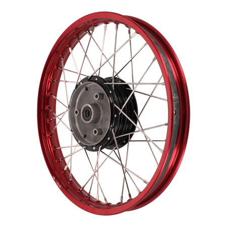 1.50x16 Aluminum Spoke Wheel for SIMSON DUO KR51/1 KR51/2 - Red Anodized