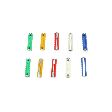 Set of 10 fuses, fuse 8A 10A 16A 20A 25A for Simson, MZ, moped