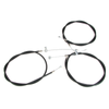 Bowden Cable Kit for DKW RT200/RT200H (3-piece) Black