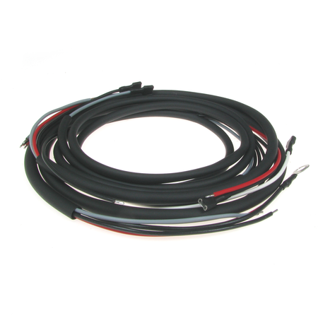 Motorcycle wiring harness for Hercules Mk3/Mk4 with color diagram