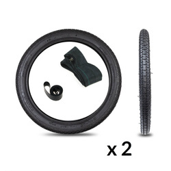 2x 2.25x17 Tire + Tube + Rim Tape for Puch/Zündapp/Hercules/Kreidler