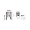 Piston Kit Ø69.50mm (330g) 1st Oversize + Piston Pin for MZ ETZ 250