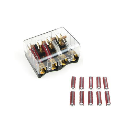 Fuse holder 8811.141 + 10x 16A fuses for MZ ETZ 125/150/250 TS AWO