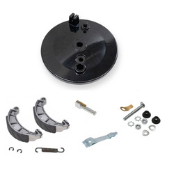 Complete Rear Brake Plate Drum Brake for Simson S51/S70/S83/KR51/2 - Black