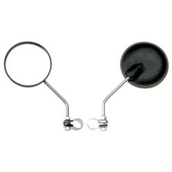 2x Universal Ø110 M8 Clamp Mirrors (R/L) for Motorcycle/Bike