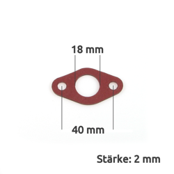 Flanschdichtung ø18mm Vergaser für Simson S50 S51 SR50 SR80 KR51 Schwalbe SR4-2