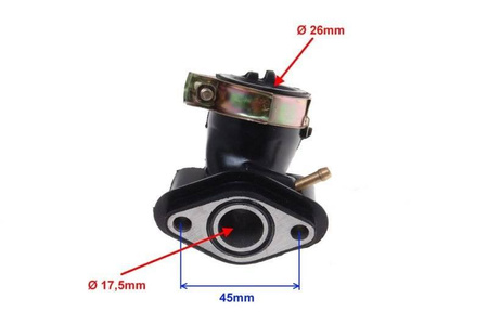 Intake Manifold Boot for GY6 50cc 4-Stroke Scooters (Baotian, Kymco)