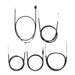 Set - 5x Bowden cables black for SIMSON SR50 SR80 BVF carburetor