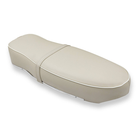 Short Seat for Simson KR51/1 Schwalbe SR4-2 Star – Beige, Aluminum Trim