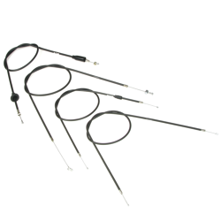Zestaw cięgien Bowdena do MZ ETZ 250, ETZ251 ETZ301 (4-częściowy) Cięgna Bowdena, czarne