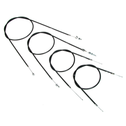 Bowden Cable Set for Zundapp Elastic DB205 – 4-piece (throttle, clutch)